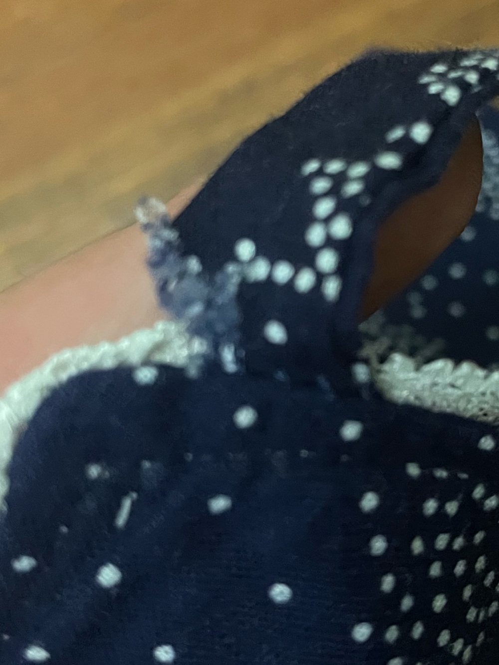 Vintage Gunne Sax Navy & Pink Calico Floral Dress w Lace Trim Size 7 - Picture 4 of 16